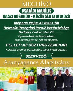 Programajánló - közönségtalálkozó, május 31-én.