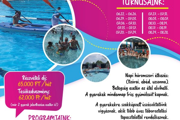 Úszó- és sporttábor a BVUSS-ben