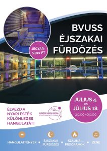 Éjszakai Fürdőzés a Budaörsi uszodában