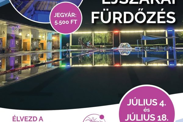 Éjszakai Fürdőzés a Budaörsi uszodában
