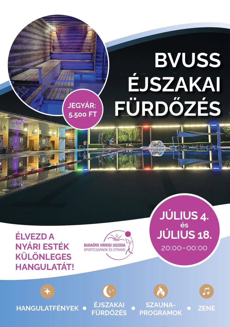 Éjszakai Fürdőzés a Budaörsi uszodában