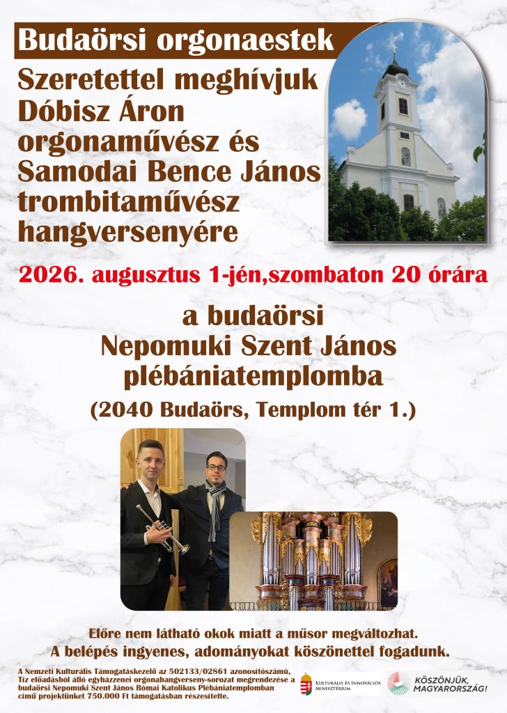 Naplemente, orgona és trombita, különleges hangverseny várja az érdeklődőket augusztus 1-jén