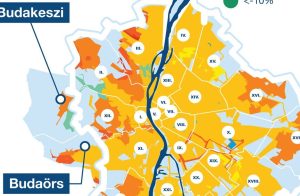 Jelentősen nőt a vízfogyasztás Budaörsön is a Fővárosi Vízművek térképén ez jól látszik
