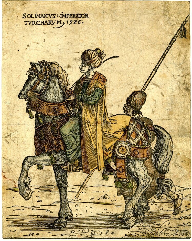 Mohács emlékezete, a csata amely megváltoztatta Magyarország történetét - I.Szulejmán oszmán-szultán lóháton 1526 (forrás: wikipedia.hu)