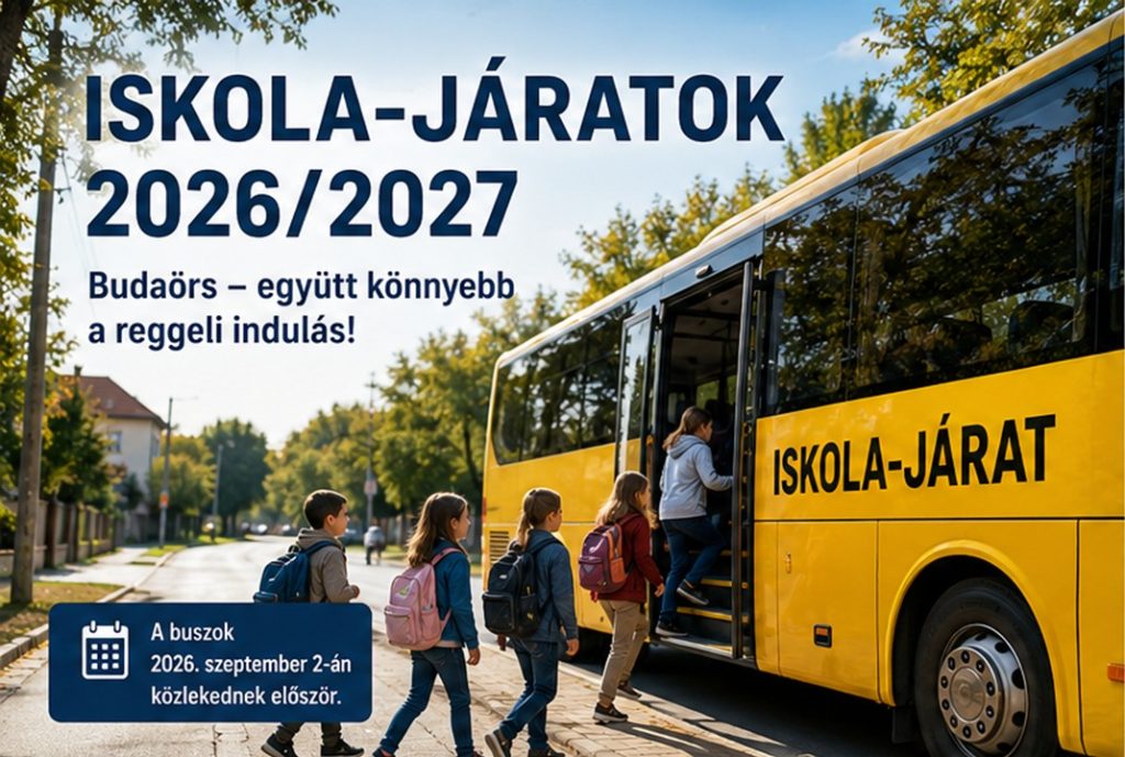 Iskola-járat a 2026/2027-es tanévben