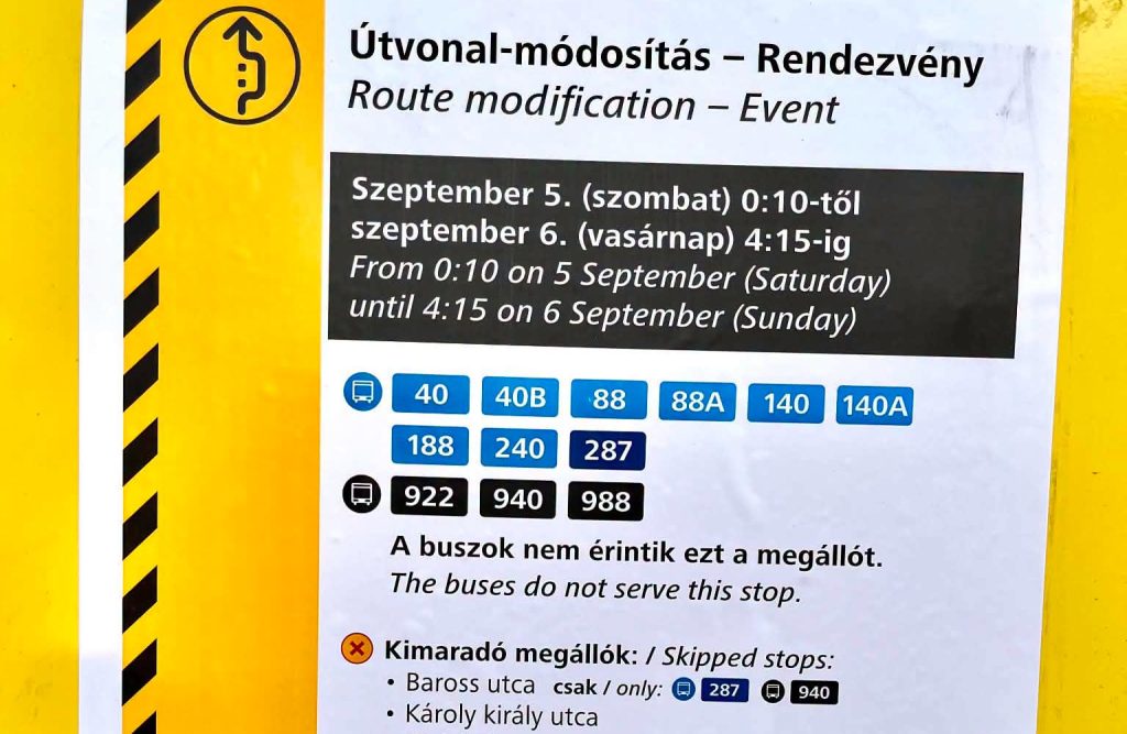 Forgalmi rend változás az Idesüss Fesztivál idején, szeptember 5-én