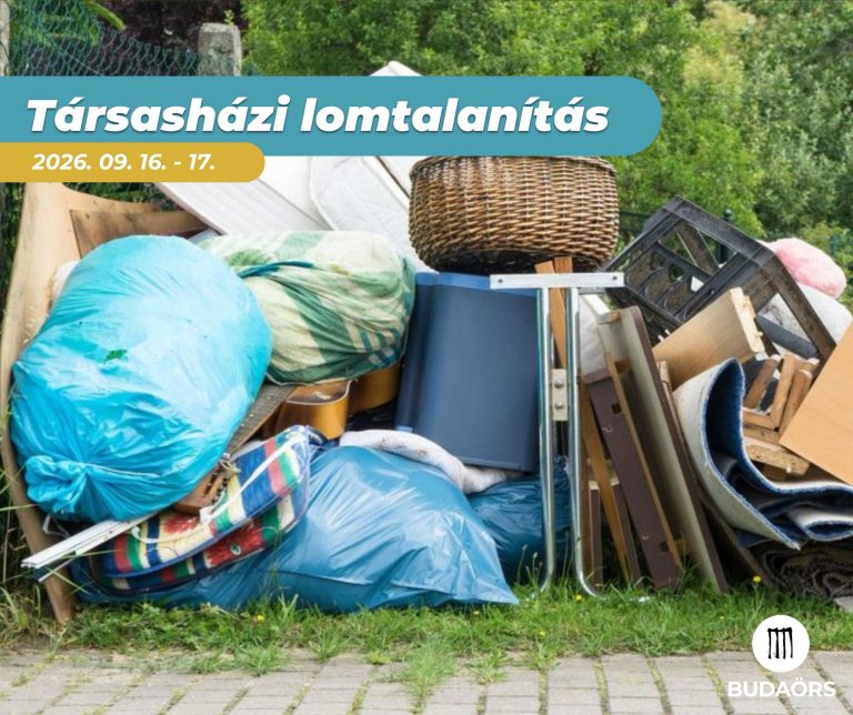 TÁRSASHÁZI LOMTALANÍTÁS SZEPTEMBER 17-én
