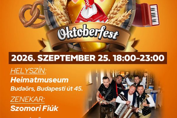 VIII. Budaörsi Oktoberfest - sváb hangulat, sramlizene és tánc a Heimatmuseumban