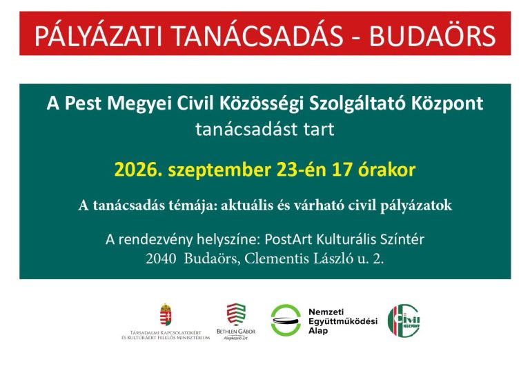 Pályázati tanácsadás Budaörsön