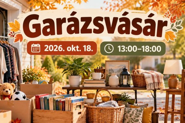 Sétáló garázsvásár lesz Budaörsön október 18-án