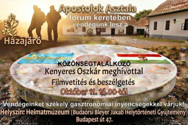 Hazajáró közönségtalálkozó október 11-én Budaörsön