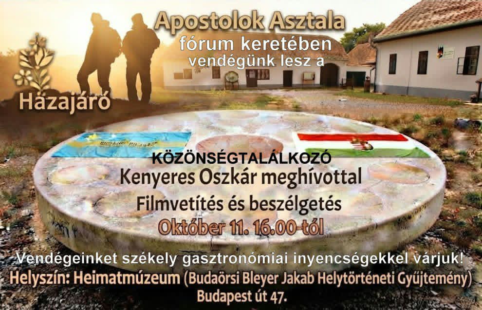 Hazajáró közönségtalálkozó október 11-én Budaörsön