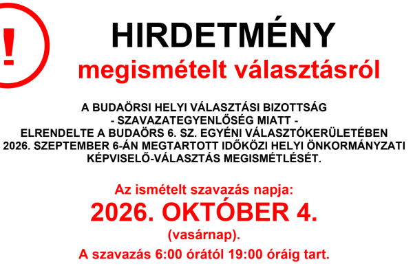 Miért volt ilyen alacsony a részvétel a Budaörsi időközi választáson? Október 4-én vasárnap megismétlődhet?